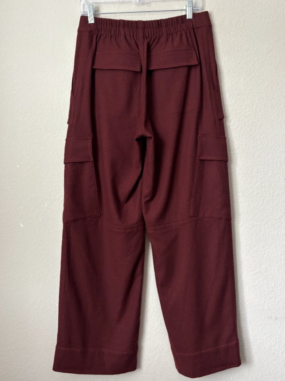 Vince Raver Flannel Wool Blend Cargo Pants in Dark Cinnamon Stick - Picture 8 of 14